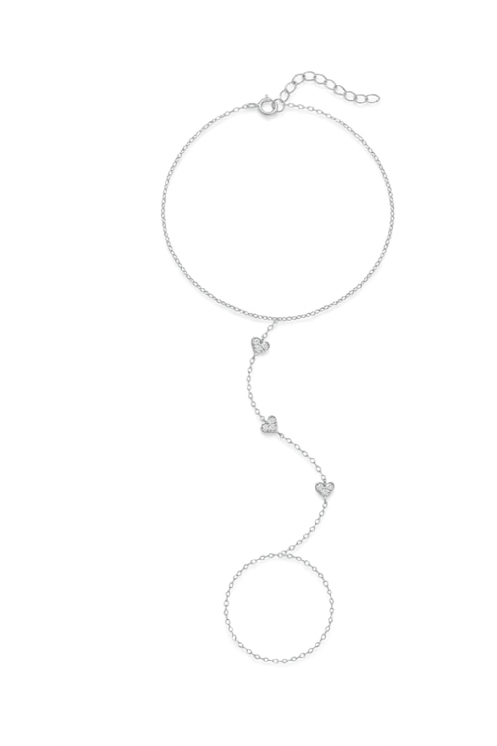 צמיד טבעת לבבות