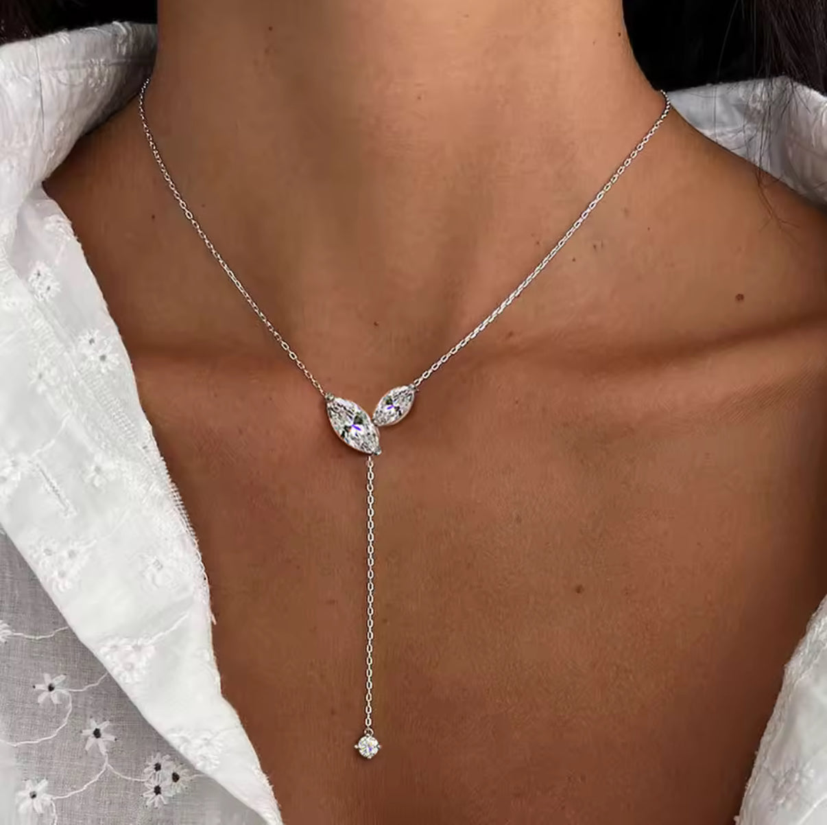 Luna Drop שרשרת יהלום