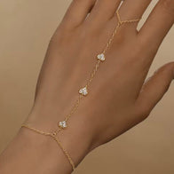 צמיד טבעת לבבות