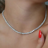 שרשרת טניס לב