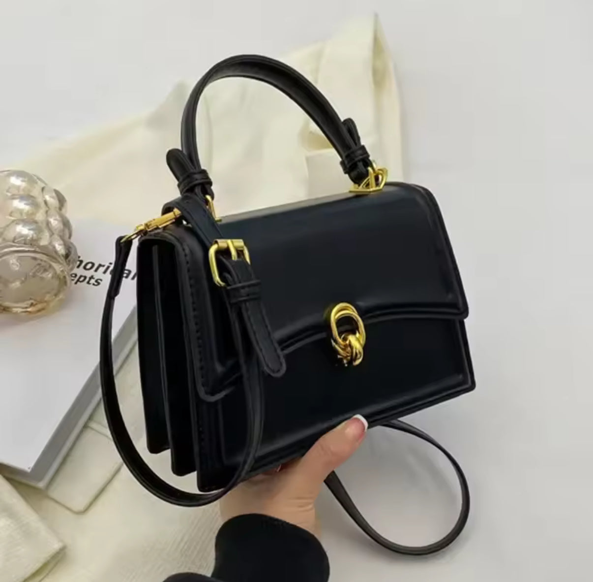 Élise תיק צד מעור פרימיום