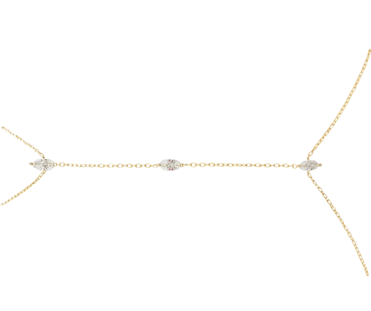 צמיד עדין עם חיבור טבעתי ליד