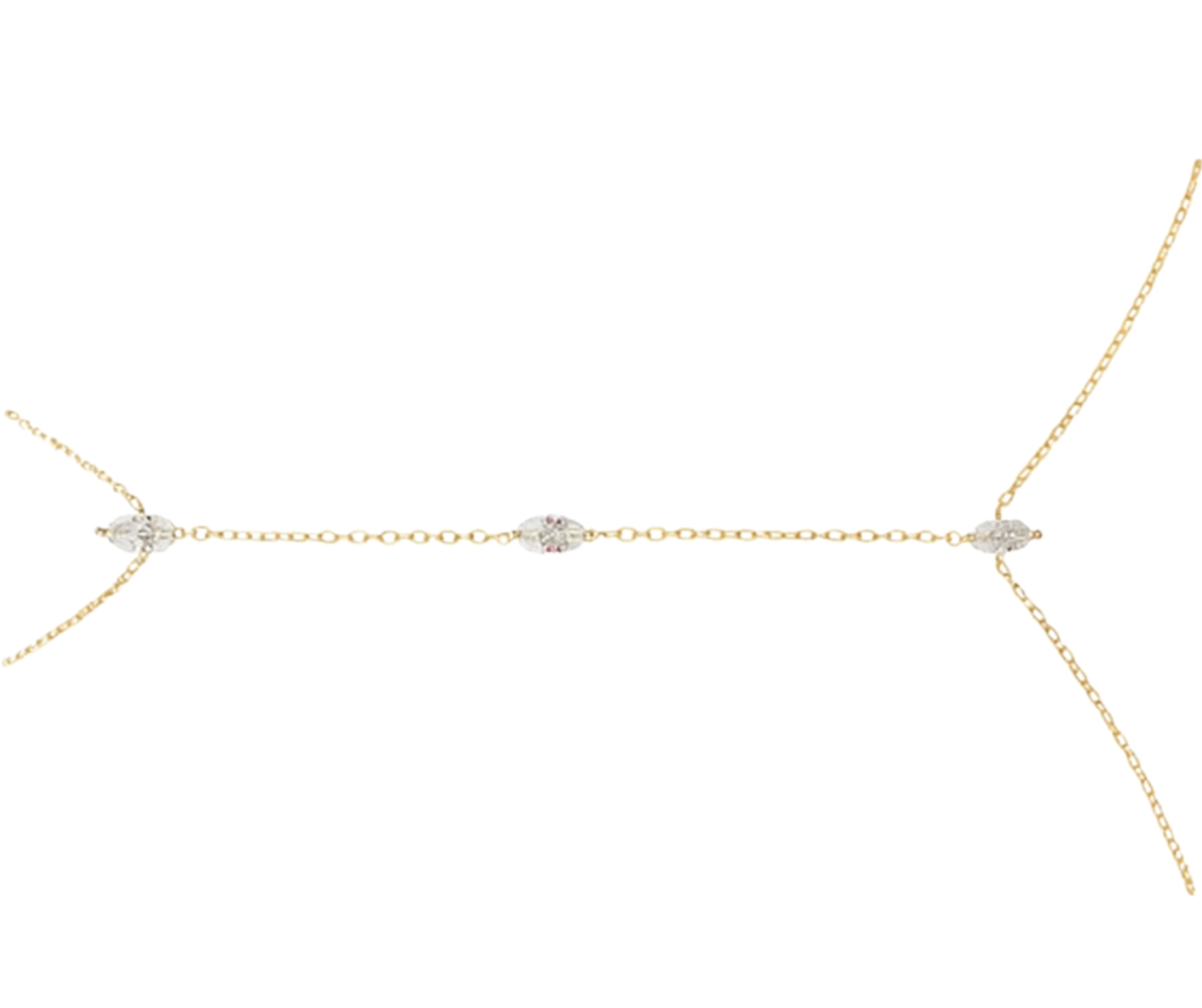 צמיד עדין עם חיבור טבעתי ליד