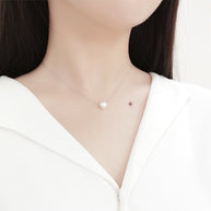 שרשרת פנינה עגולה