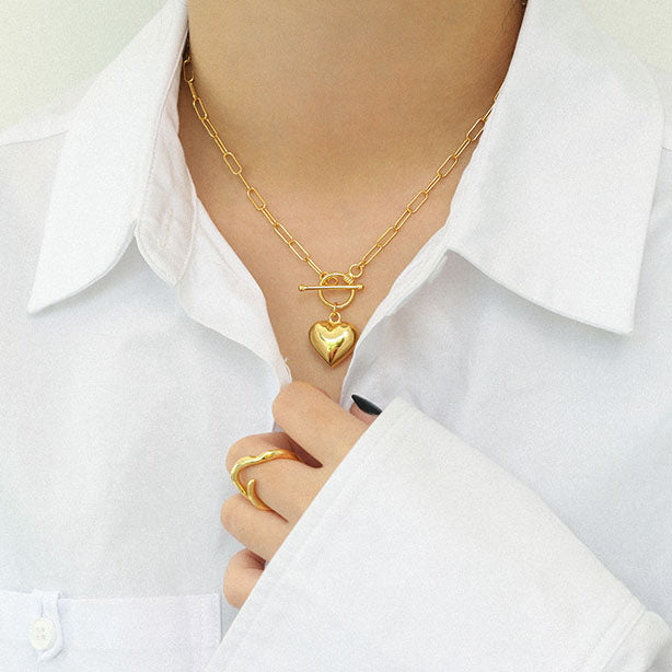 שרשרת לב הזהב