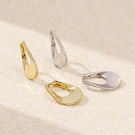 עגילי טיפה של זהב