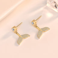 עגילי זנב בת הים