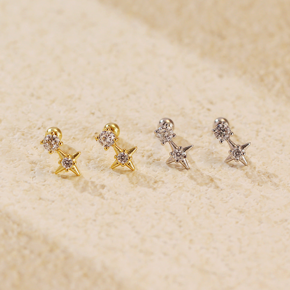 עגילי כוכב זוהר