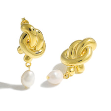 עגילי קשר זהב