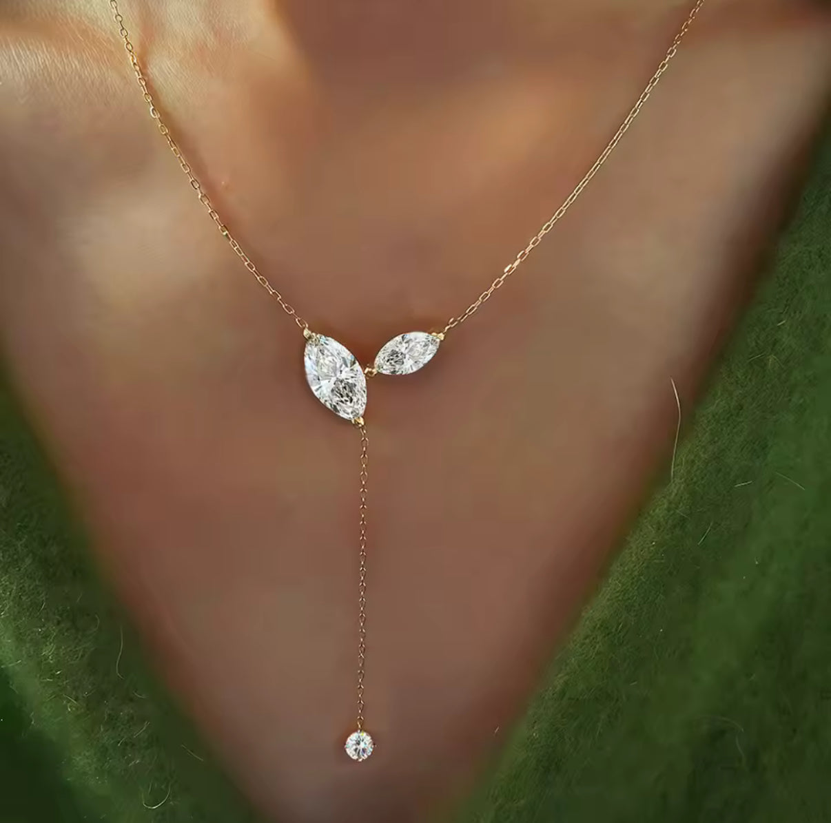 Luna Drop שרשרת יהלום